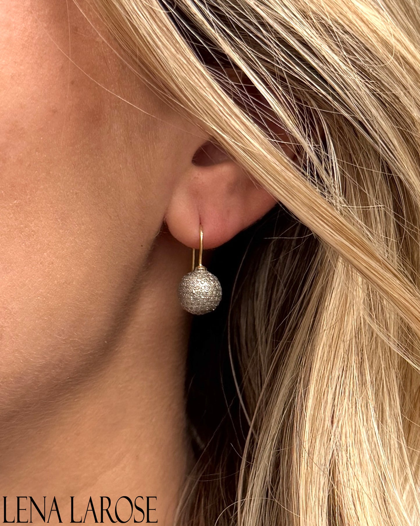 TRUNKSHOW The Woods Fine Jewelry Small Diamond Ball Drops