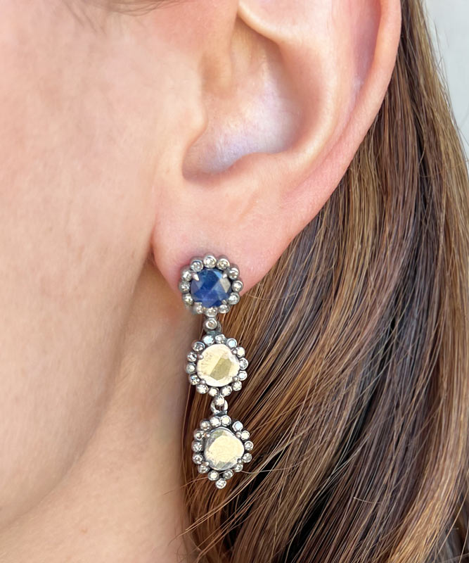 Sample Sale Saphire Drop Earrings