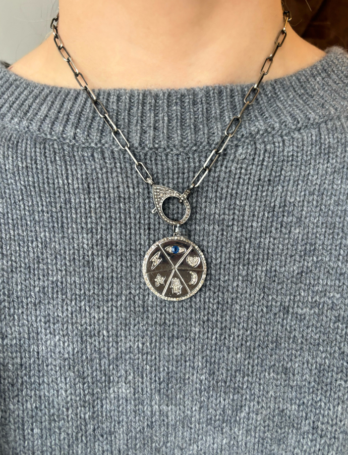 Sample Sale Eye Disc Pendant