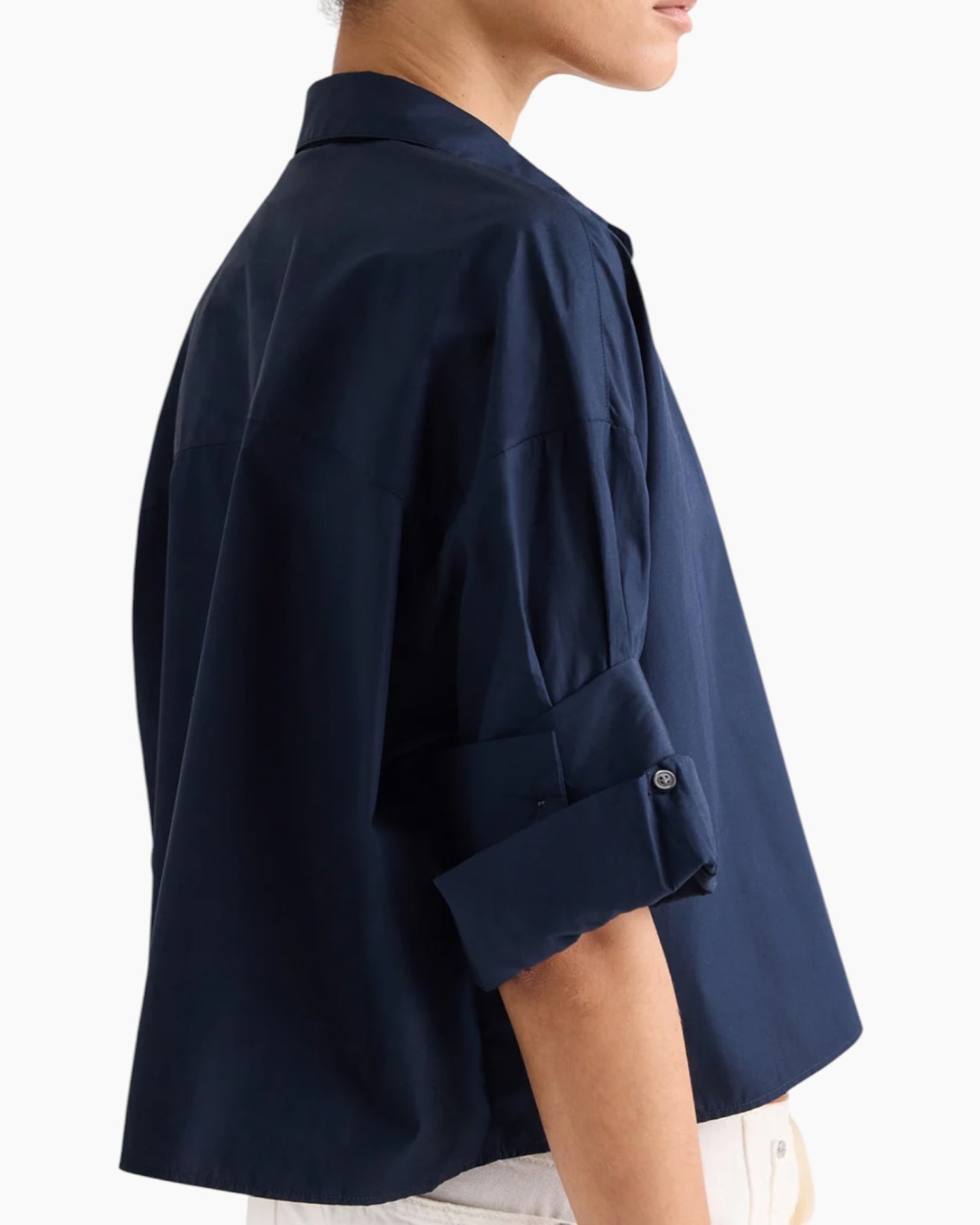 TWP Next Ex Cropped Shirt in Superfine Cotton