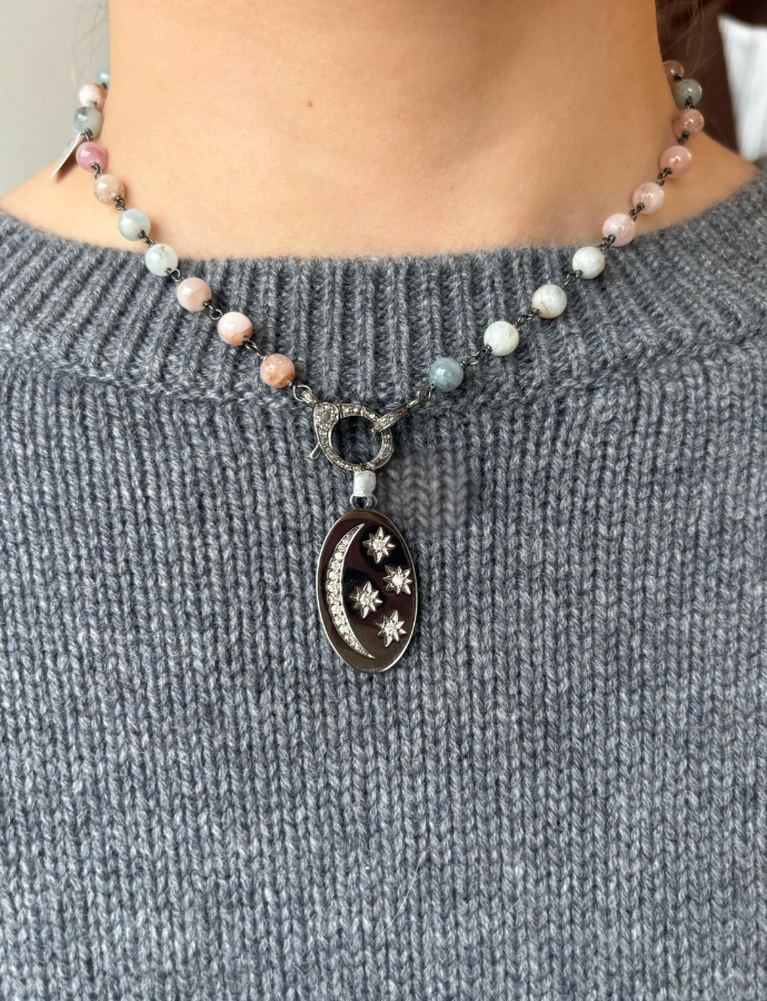 Sample Sale Stars & Moon Coin Pendant