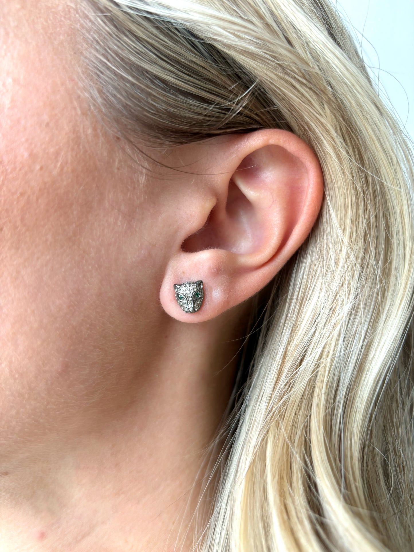 Sample Sale Diamond Jaguar Studs