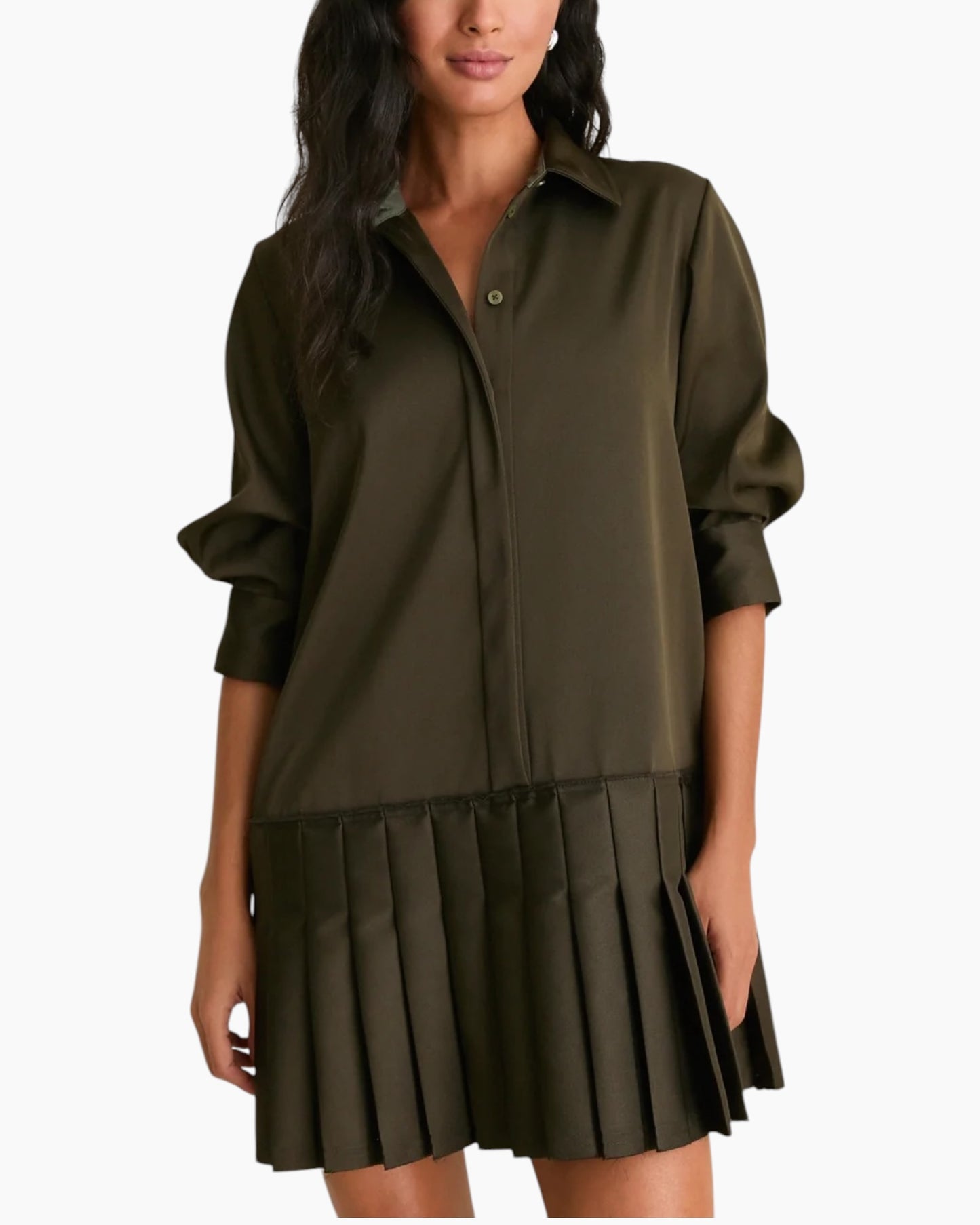 Simkhai Regina Pleated Mini Dress