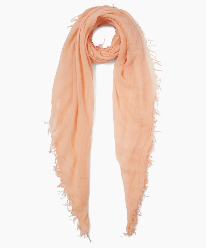 Chan Luu Cashmere Silk Scarf- Peach