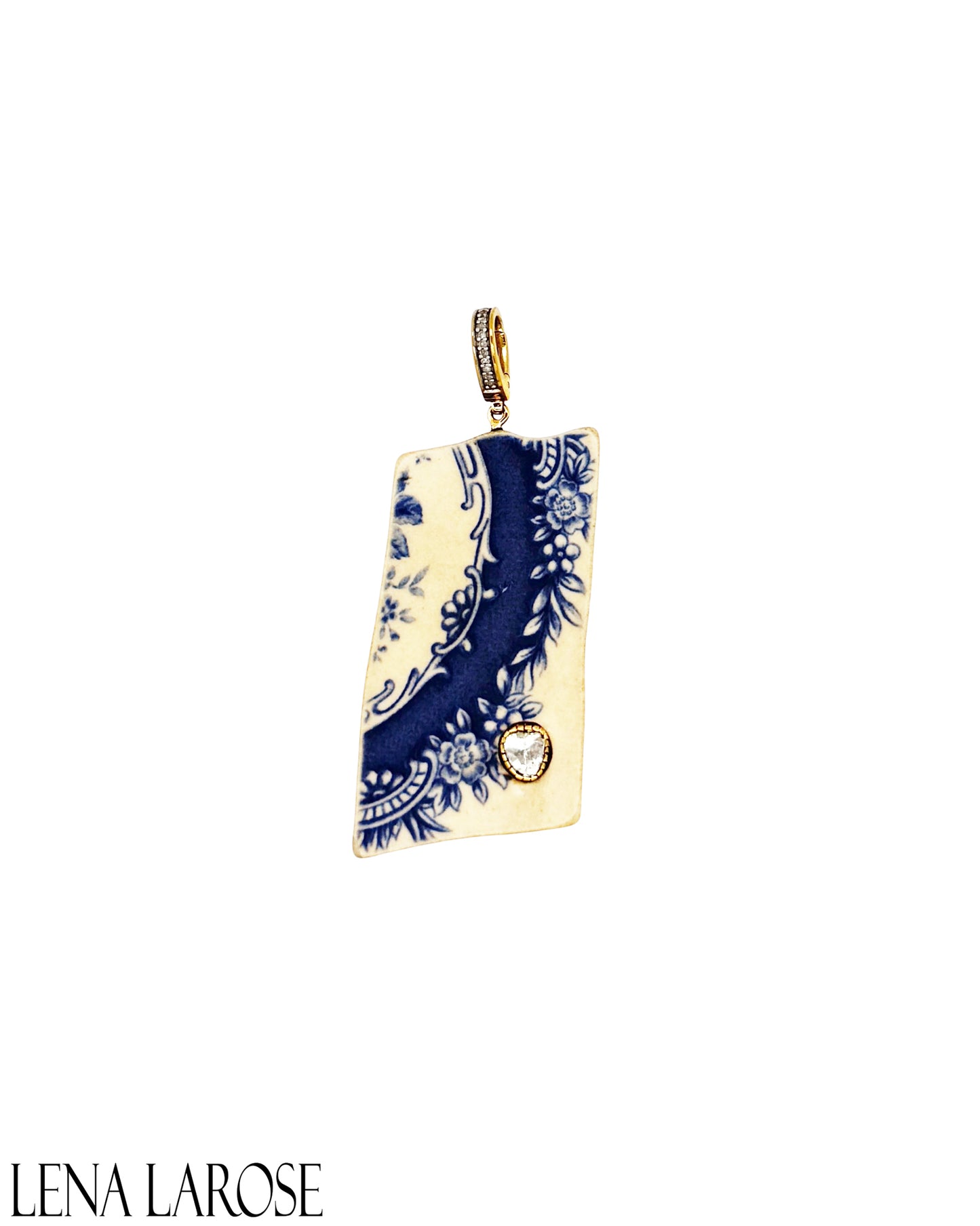 TRUNK-SHOW The Woods Blue Pottery Pendant