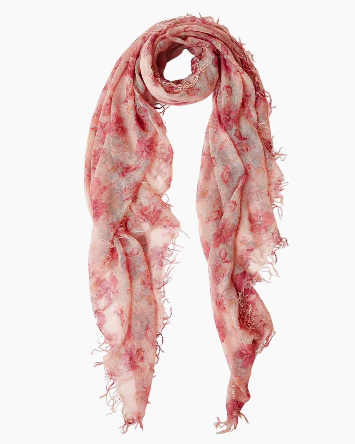 Chan Luu Mauve Chalk French Floral Scarf