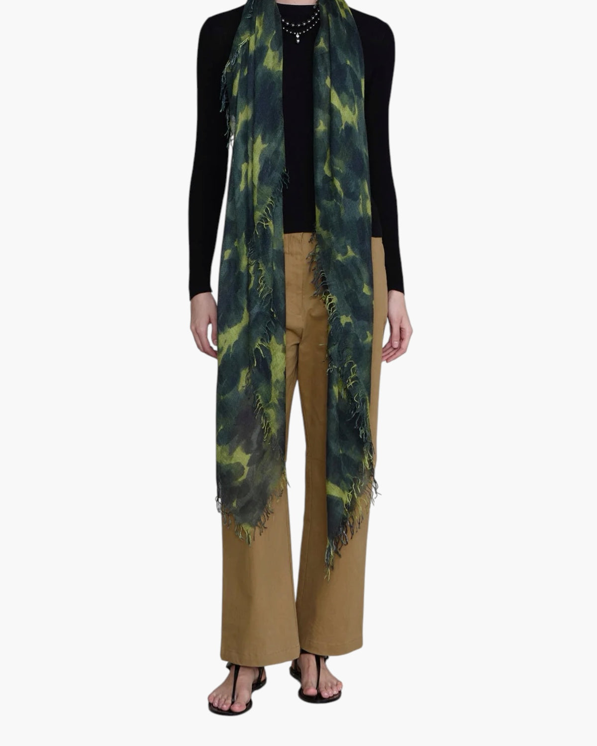 Chan Luu Camo Scarf