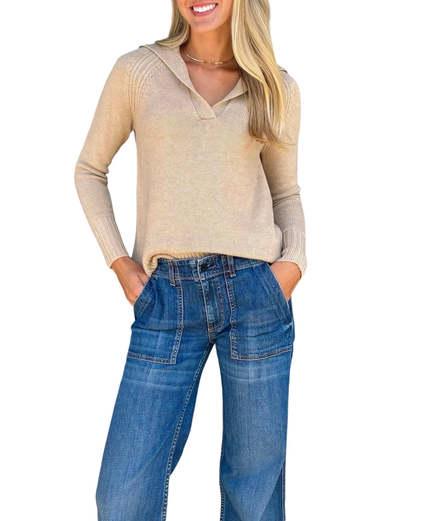 Ann Mashburn Blaire Johnny Collar Sweater