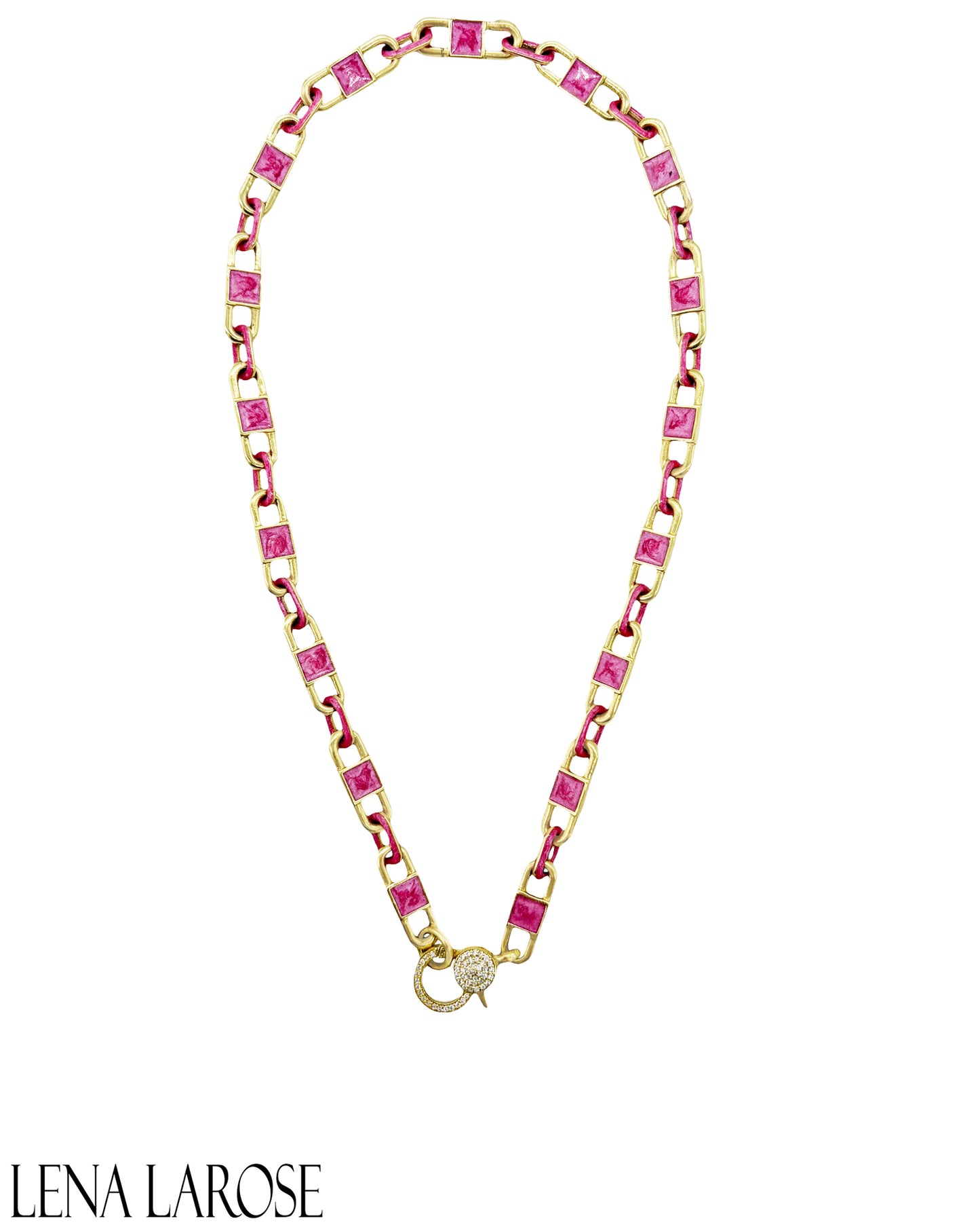 TRUNK-SHOW Royal Nomad Brooklyn Chain Metallic Pink