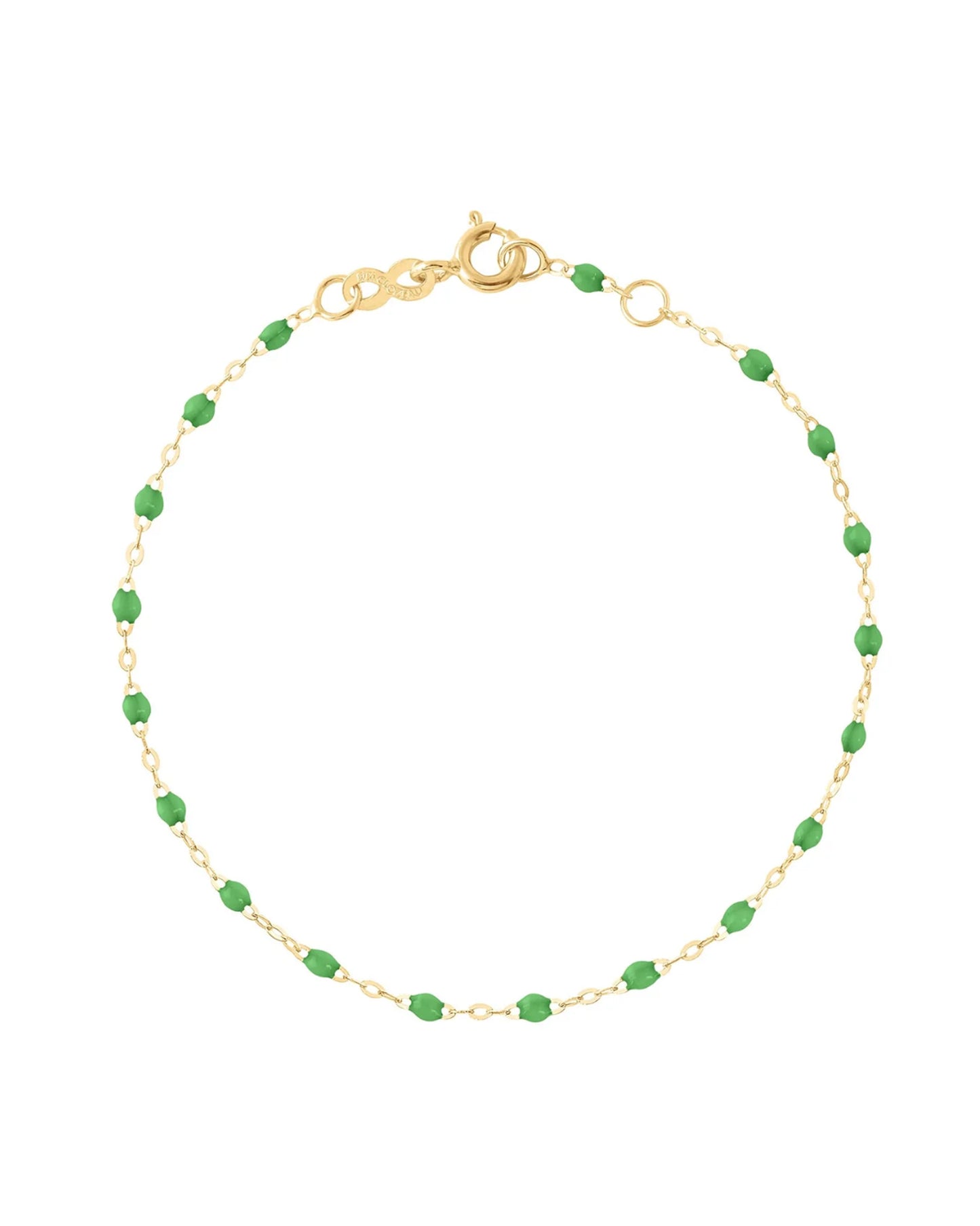 Classic Gigi Bracelet Green 6.7"