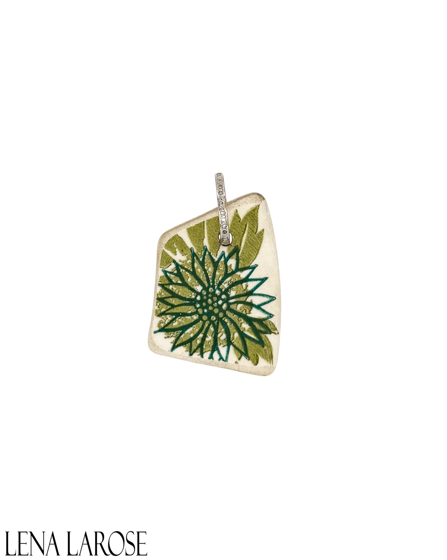 TRUNK-SHOW The Woods Green Pottery Pendant
