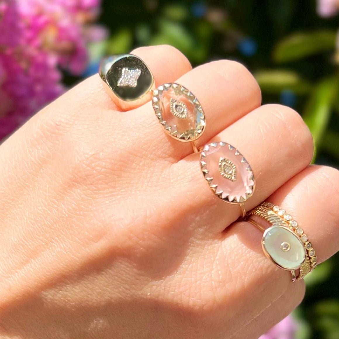 Pascale Monvoisin Green Amethyst Ring