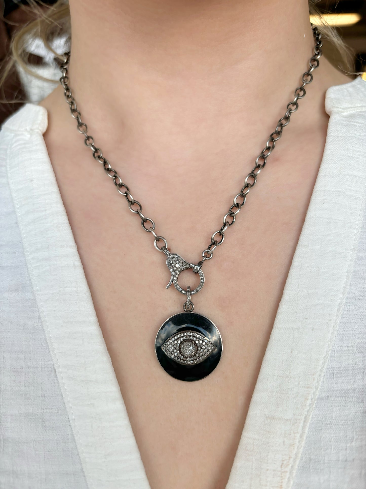 Sample Sale Evil Eye Pendant