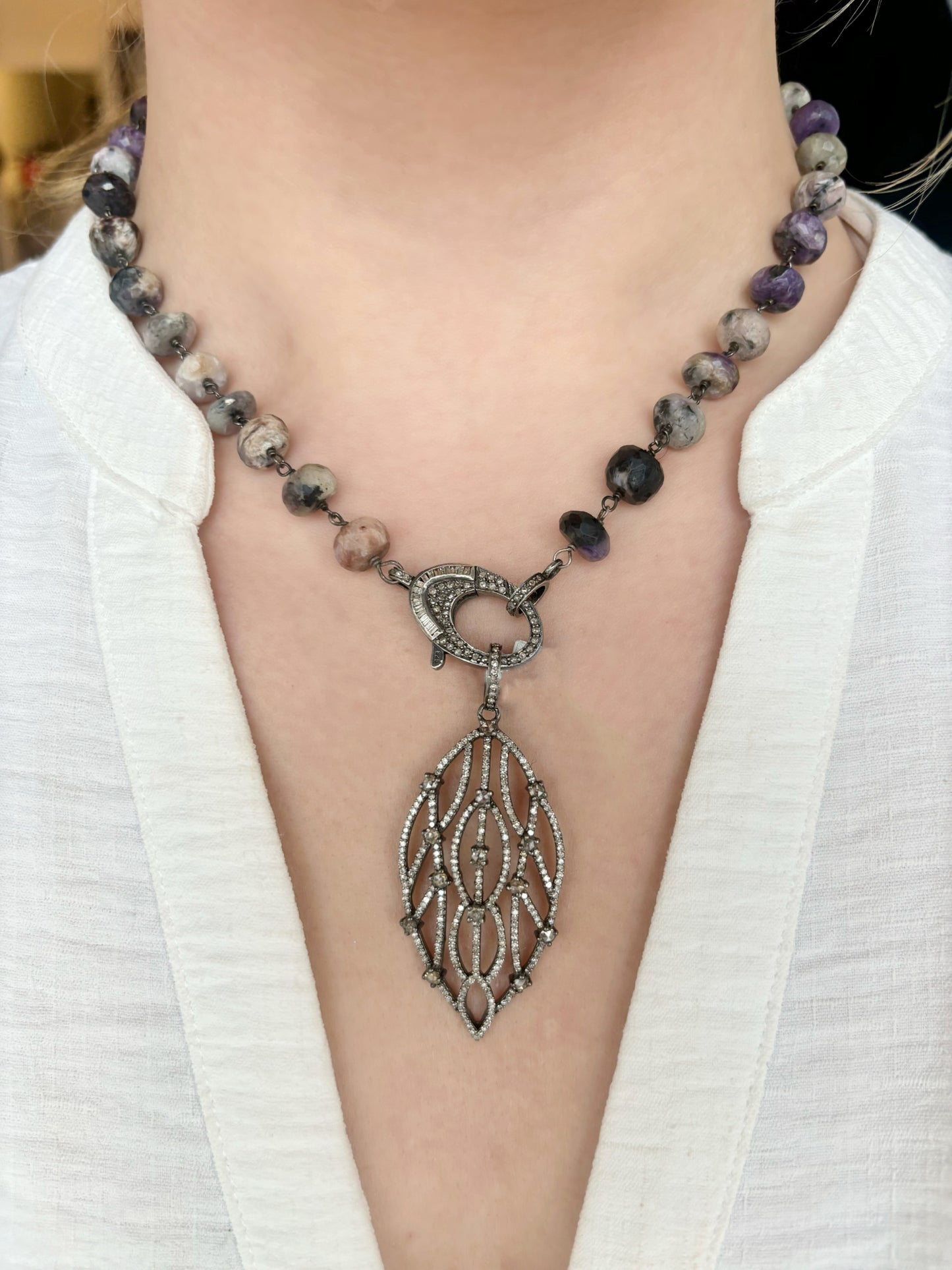 Sample Sale Open Feather Pendant
