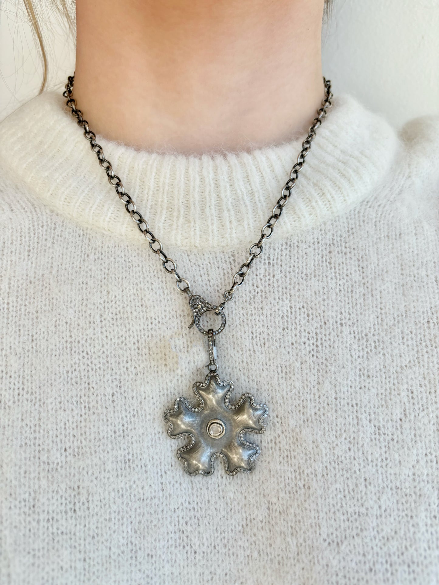 Sample Sale Snow Flake Pendant