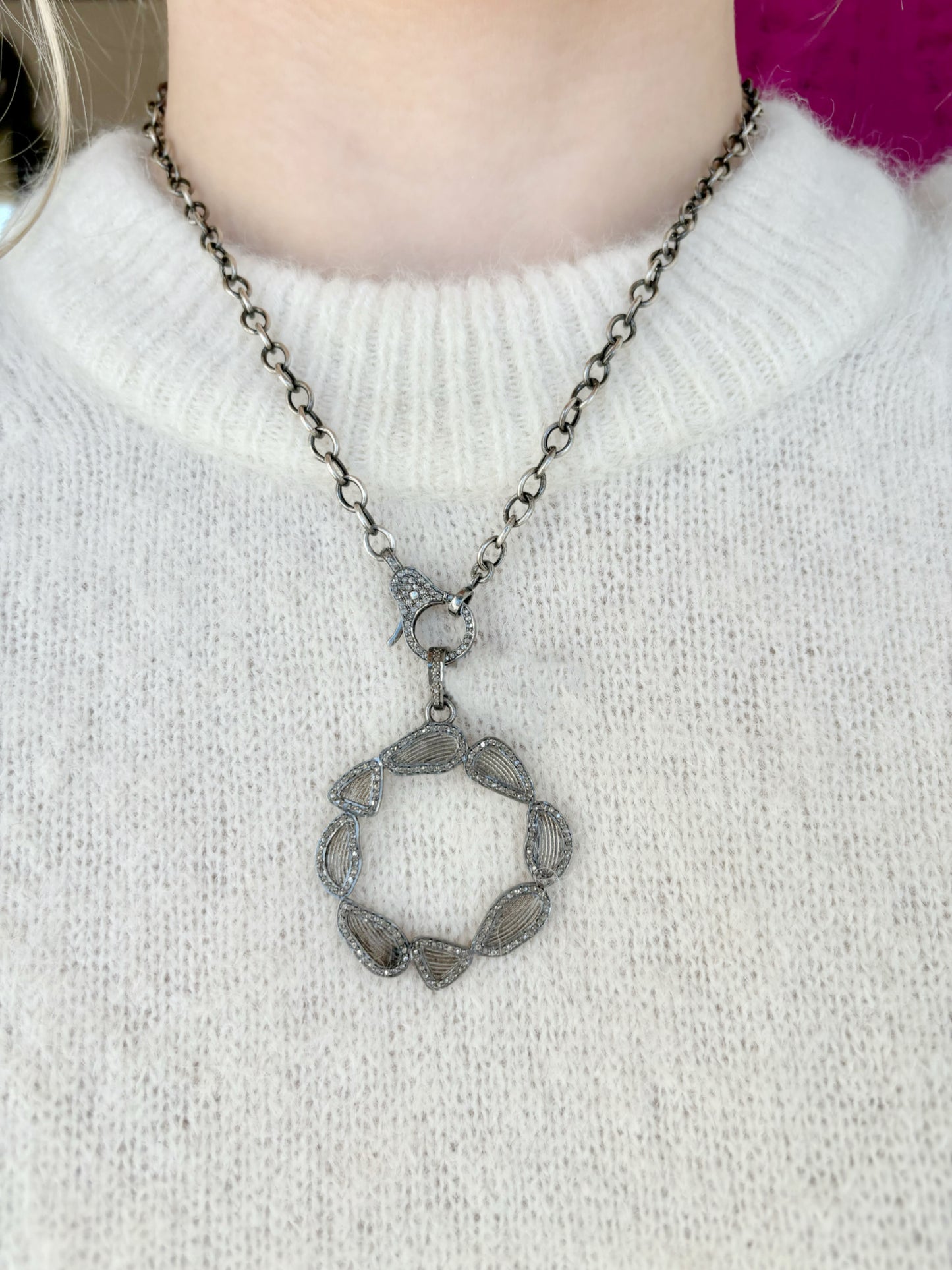 Sample Sale Open Circles Pendant