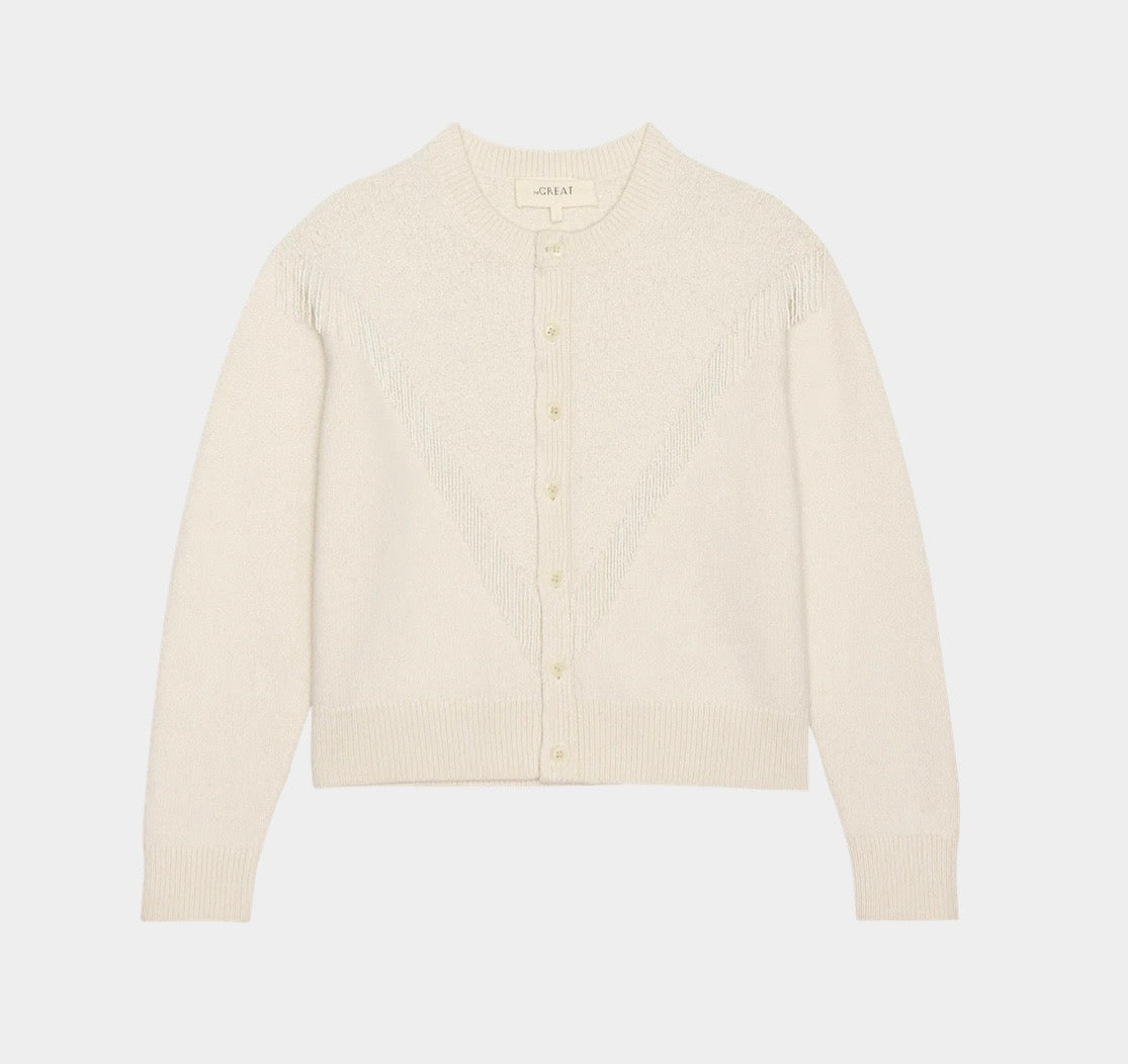 The Great Beaded Fringe Cardigan