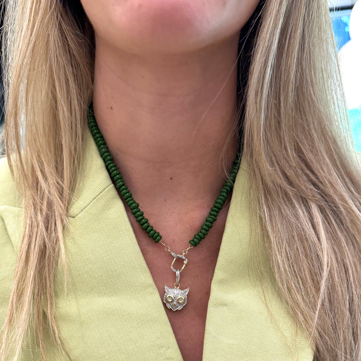 TRUNK-SHOW The Woods Pave Owl Pendant