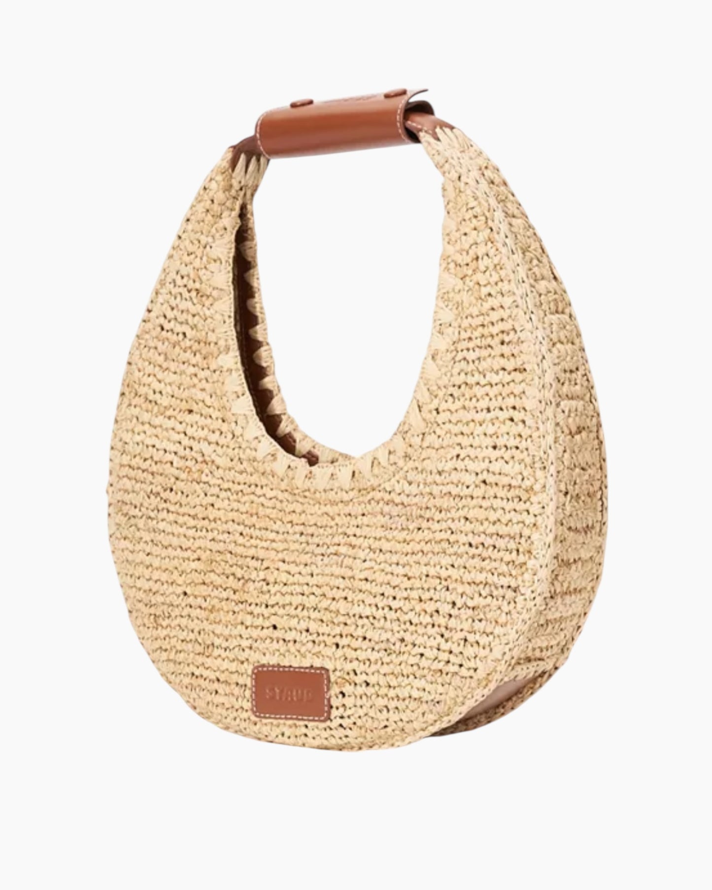 Staud Moon Raffia Bag