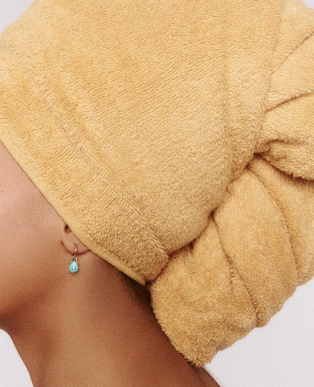 Pascale Monvoisin Orso Turquoise Hoop Earrings