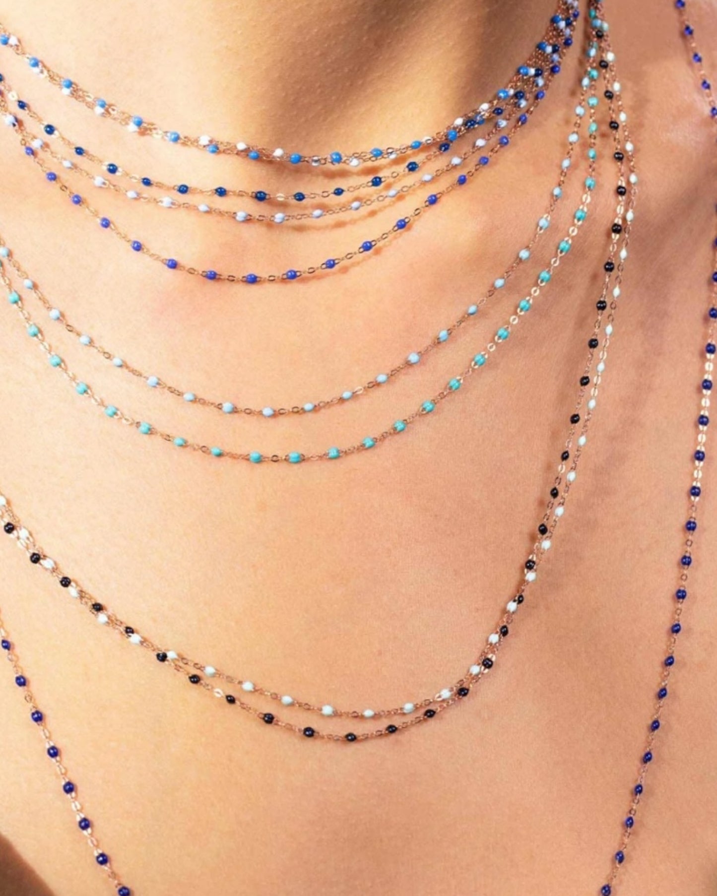 Classic Gigi Necklace Baby Blue