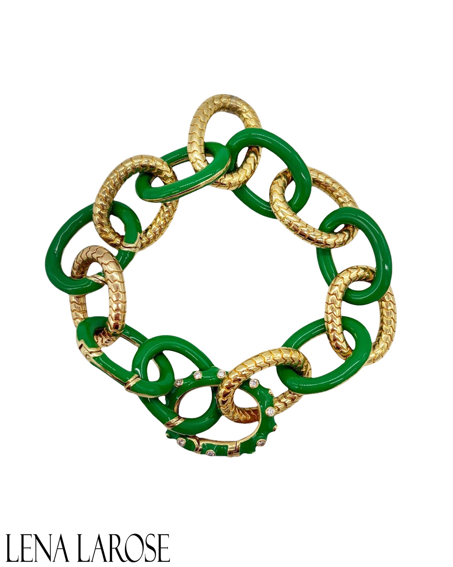 TRUNK-SHOW Royal Nomad Kelly Green Mixed Bracelet