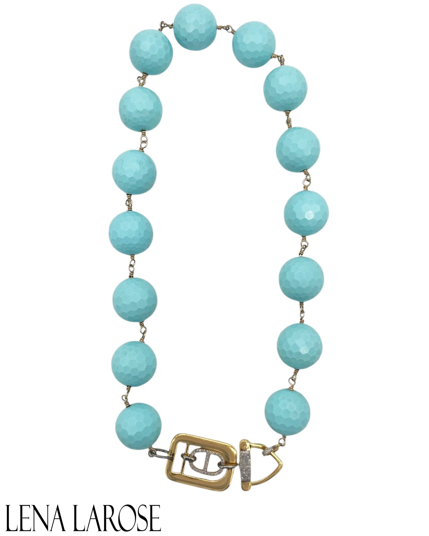 The Woods Oversized Turquoise Chain 17.5"
