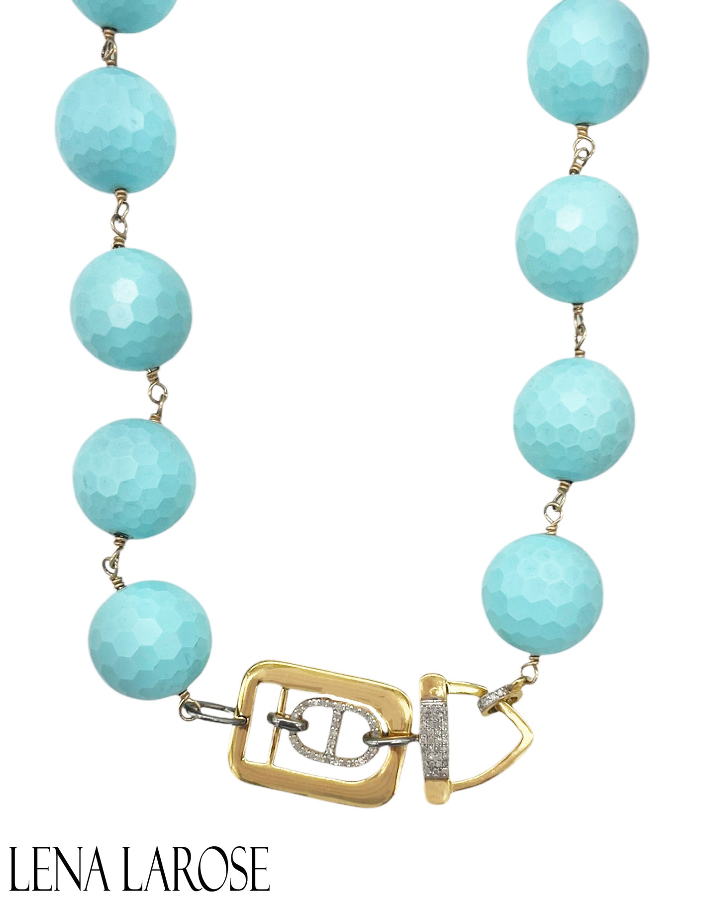 The Woods Oversized Turquoise Chain 17.5"