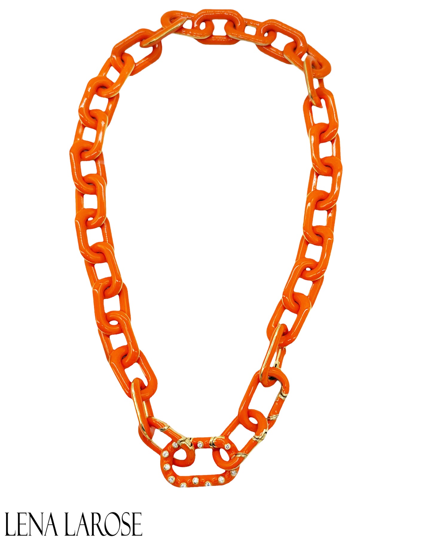 TRUNK- SHOW Royal Nomad Elizabeth Chain Hermes Orange