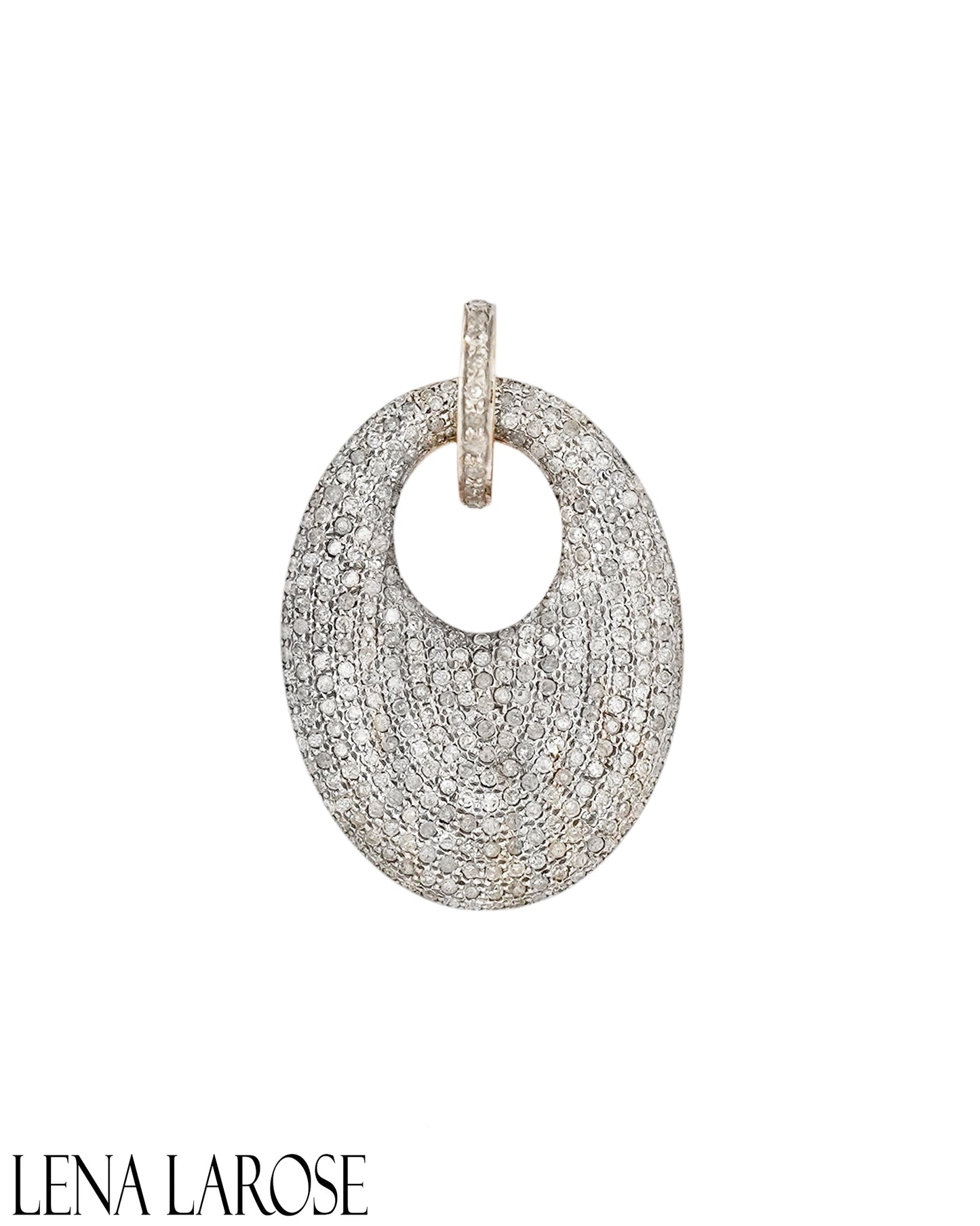 TRUNKSHOW The Woods Pave Oval Pendant