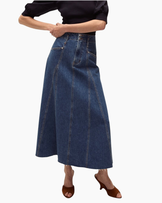 Veronica Beard Alix Denim Skirt