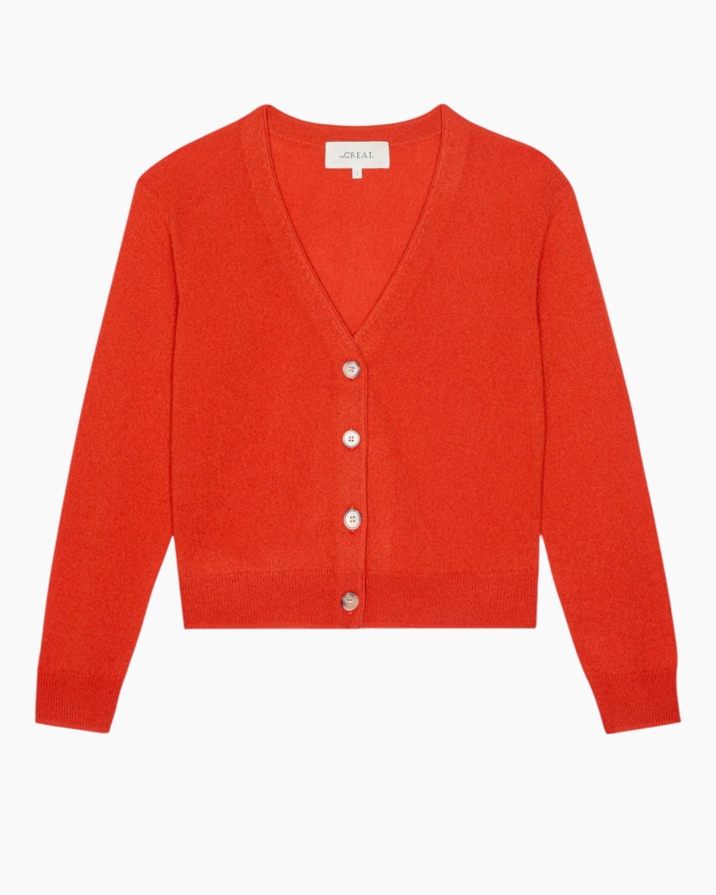 The Great Tiny V Cashmere Cardigan