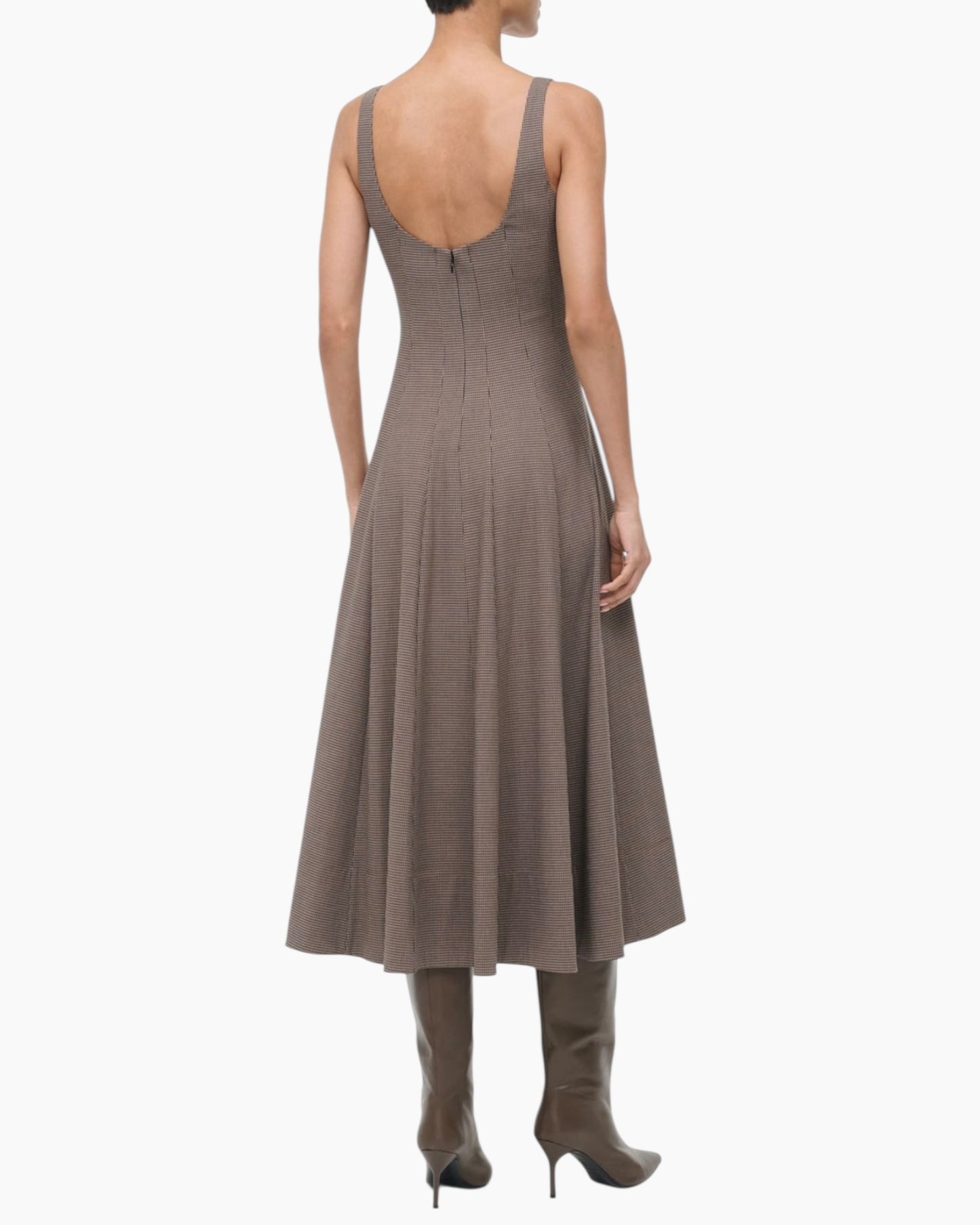 Staud Wells Dress Houndstooth