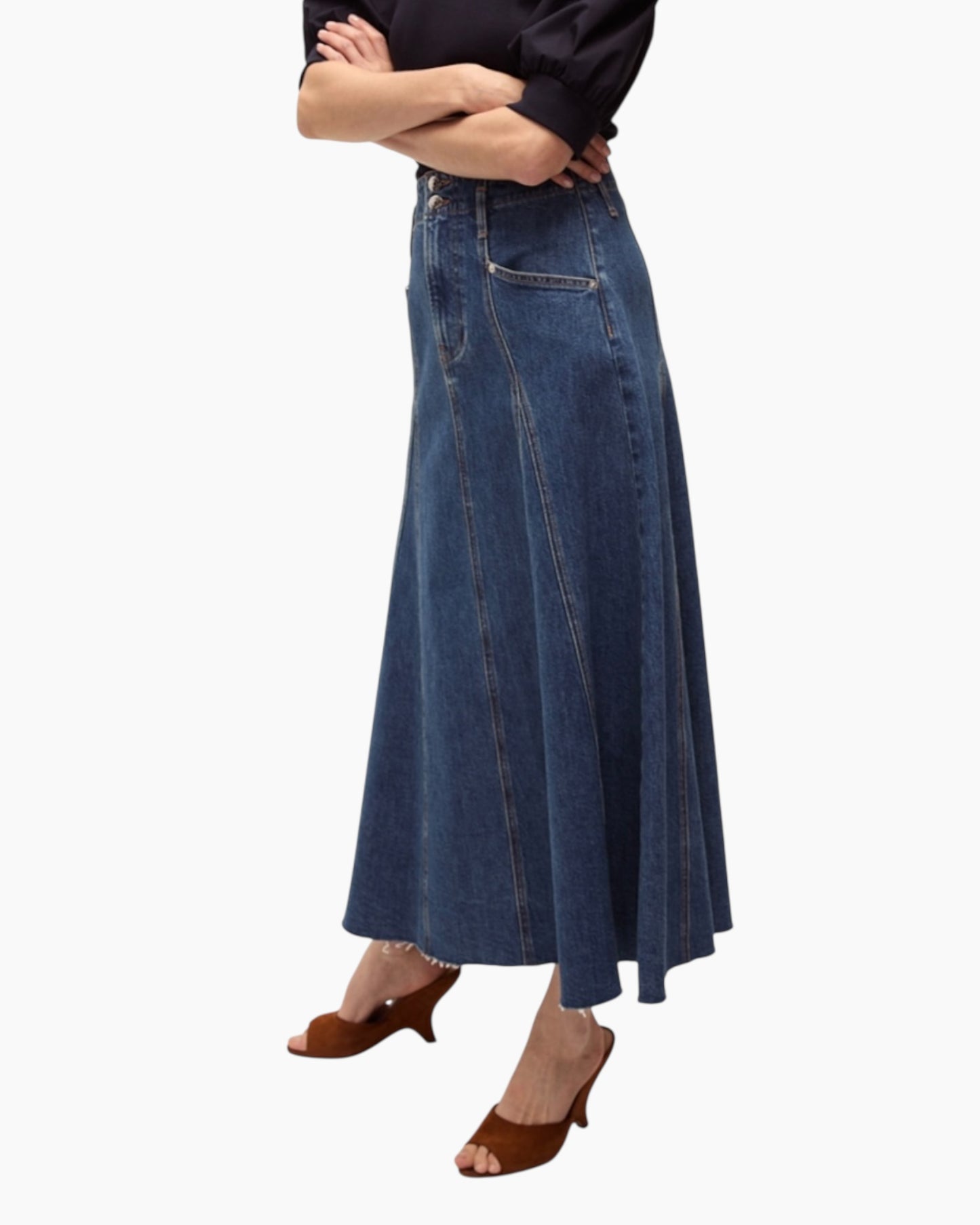 Veronica Beard Alix Denim Skirt