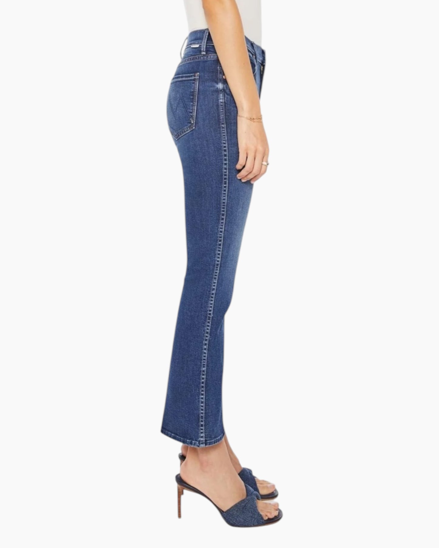 Mother Mid-Rise Smokin Double Flood Jean