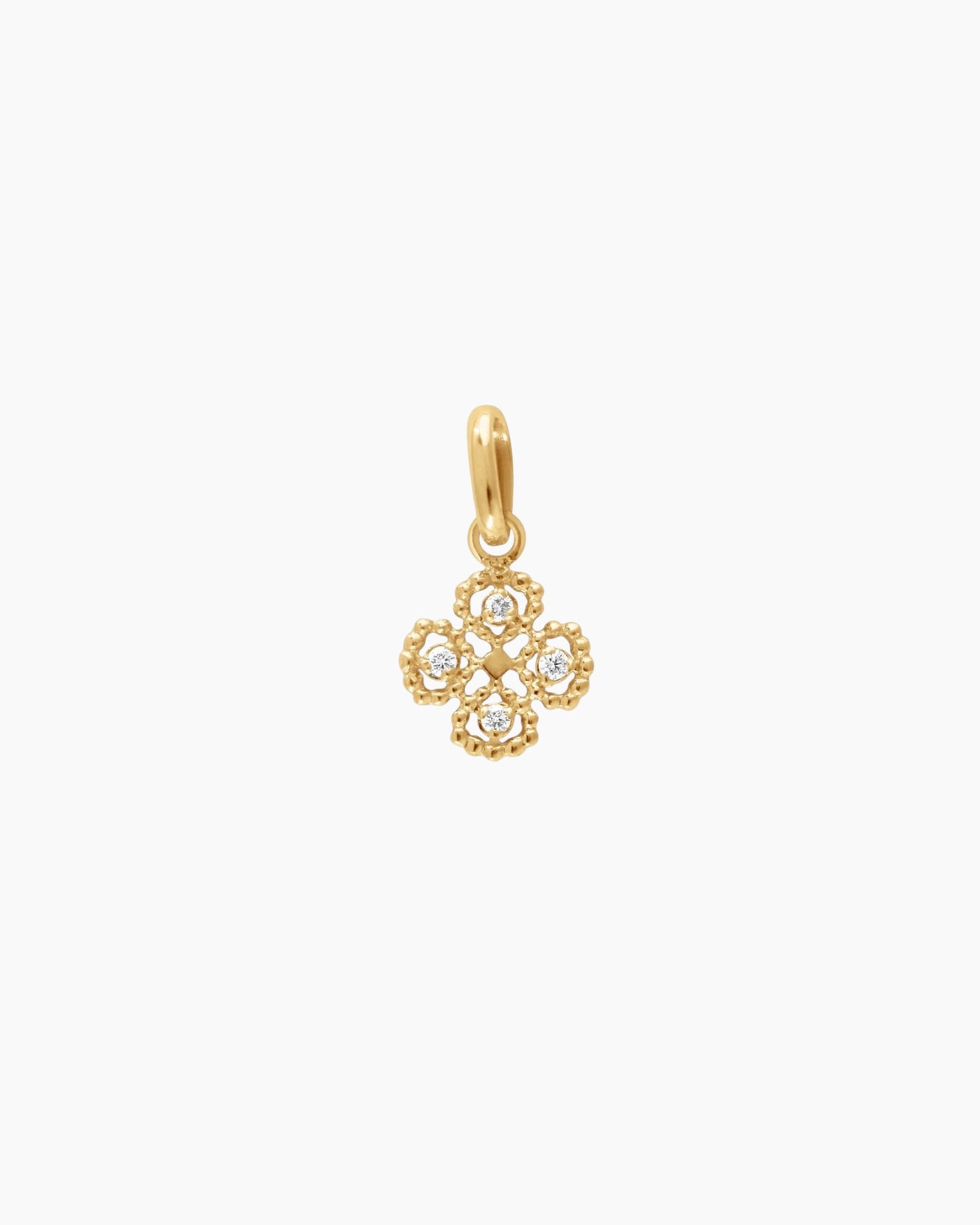 Gigiclozeau Lucky Diamond Clover Pendant