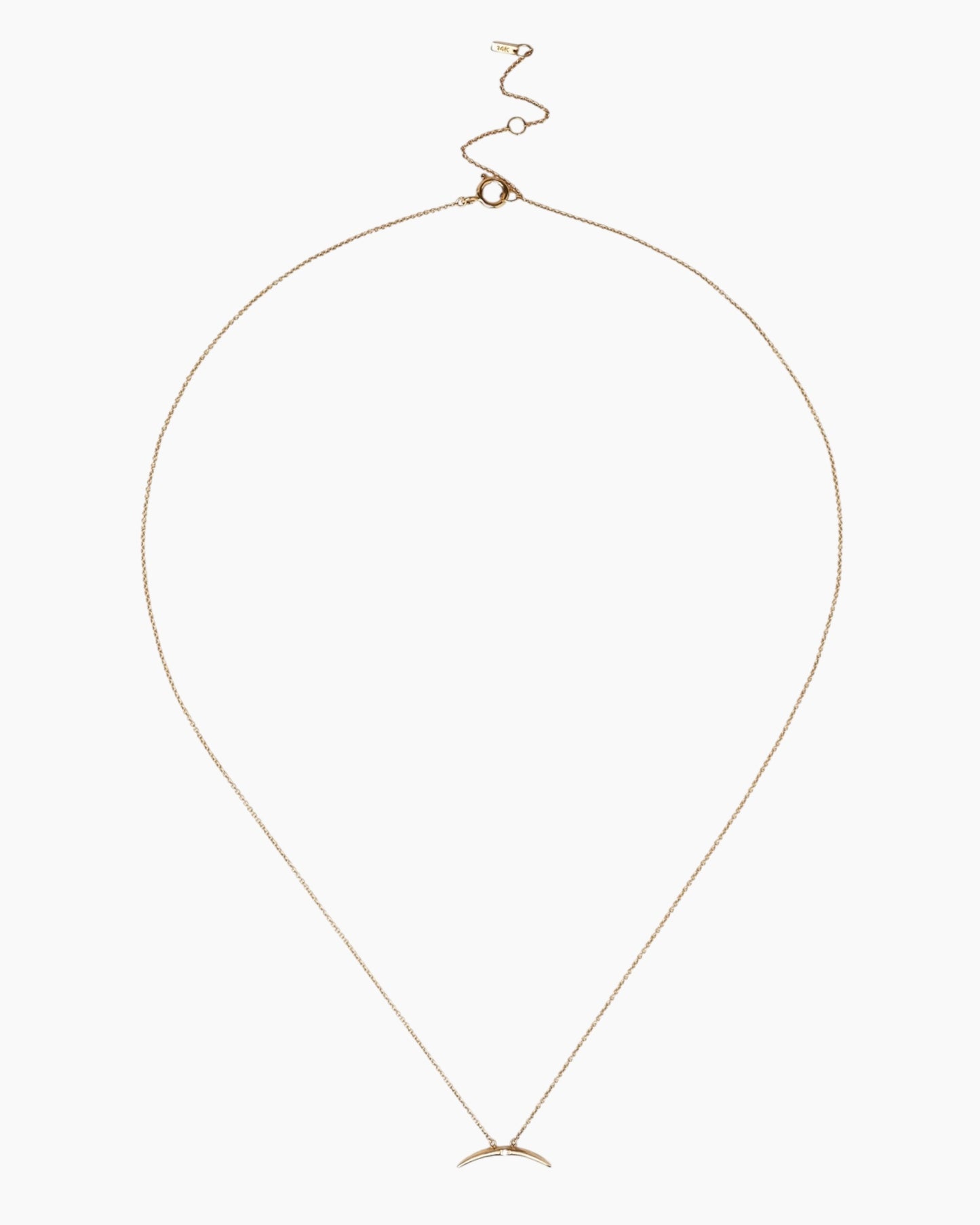 Chan Luu 14K Gold Large Horn Necklace
