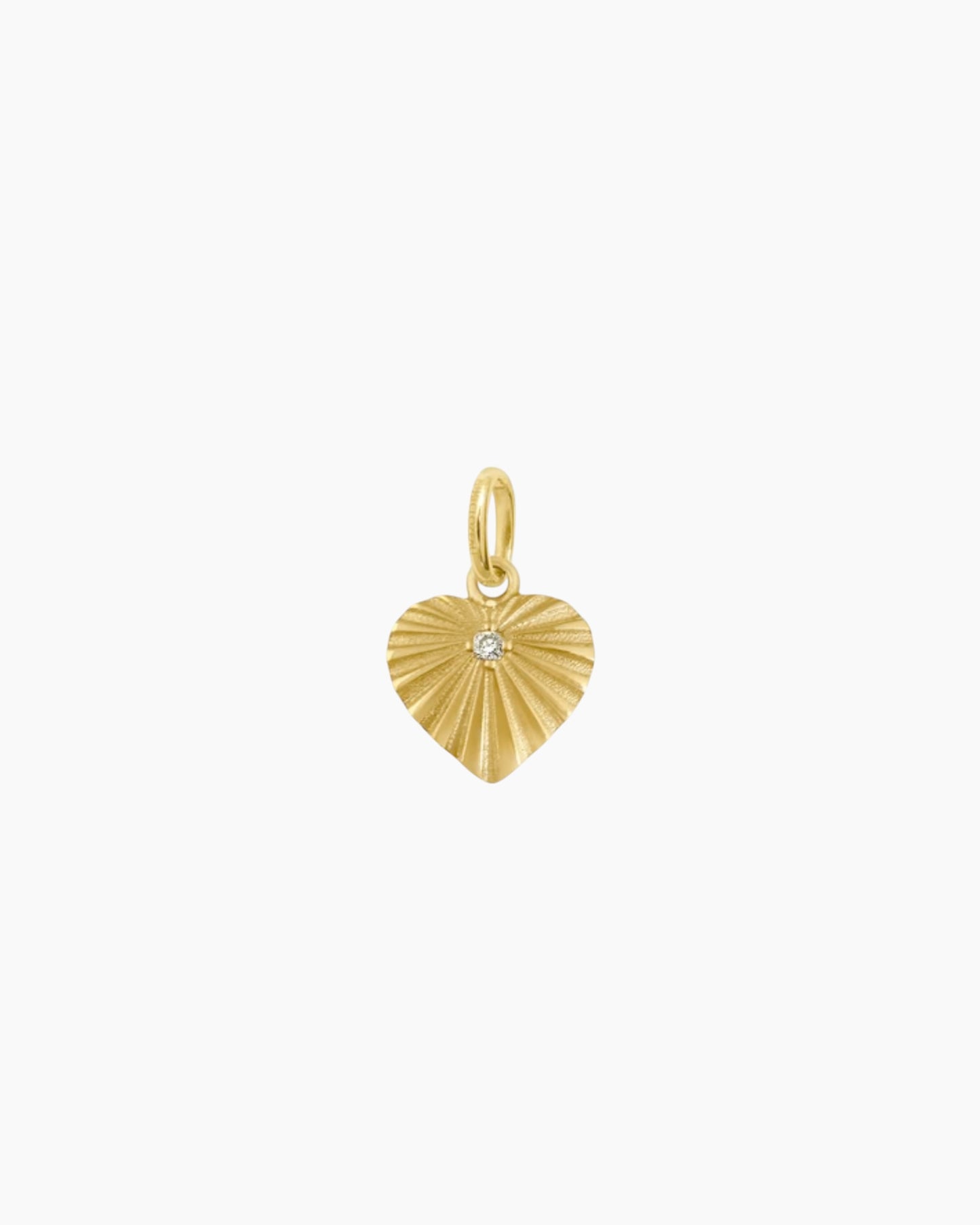 Gigiclozeau 18K Heart Lumiere Diamond Pendant