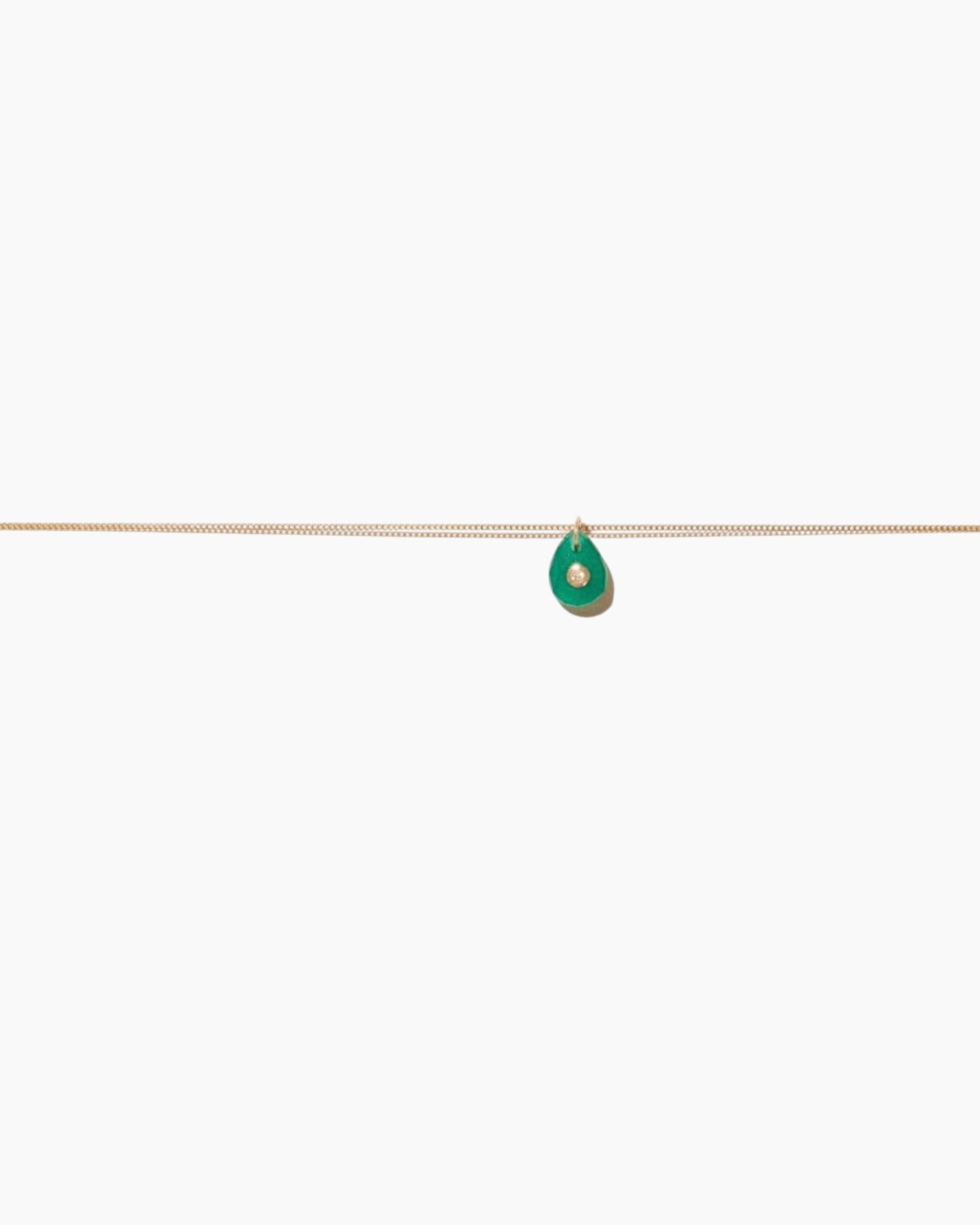 Pascale Monvoisin Green Onyx Orso Necklace