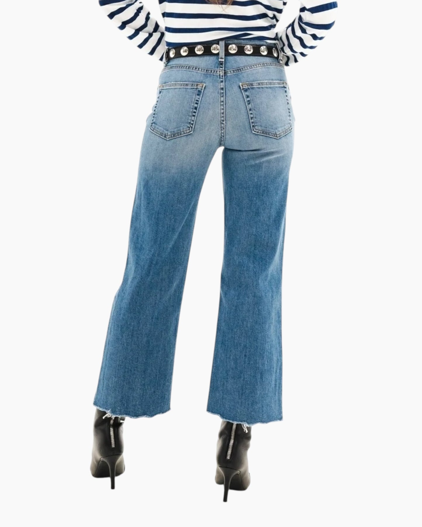 Askk NY Cropped Wide Leg Jean