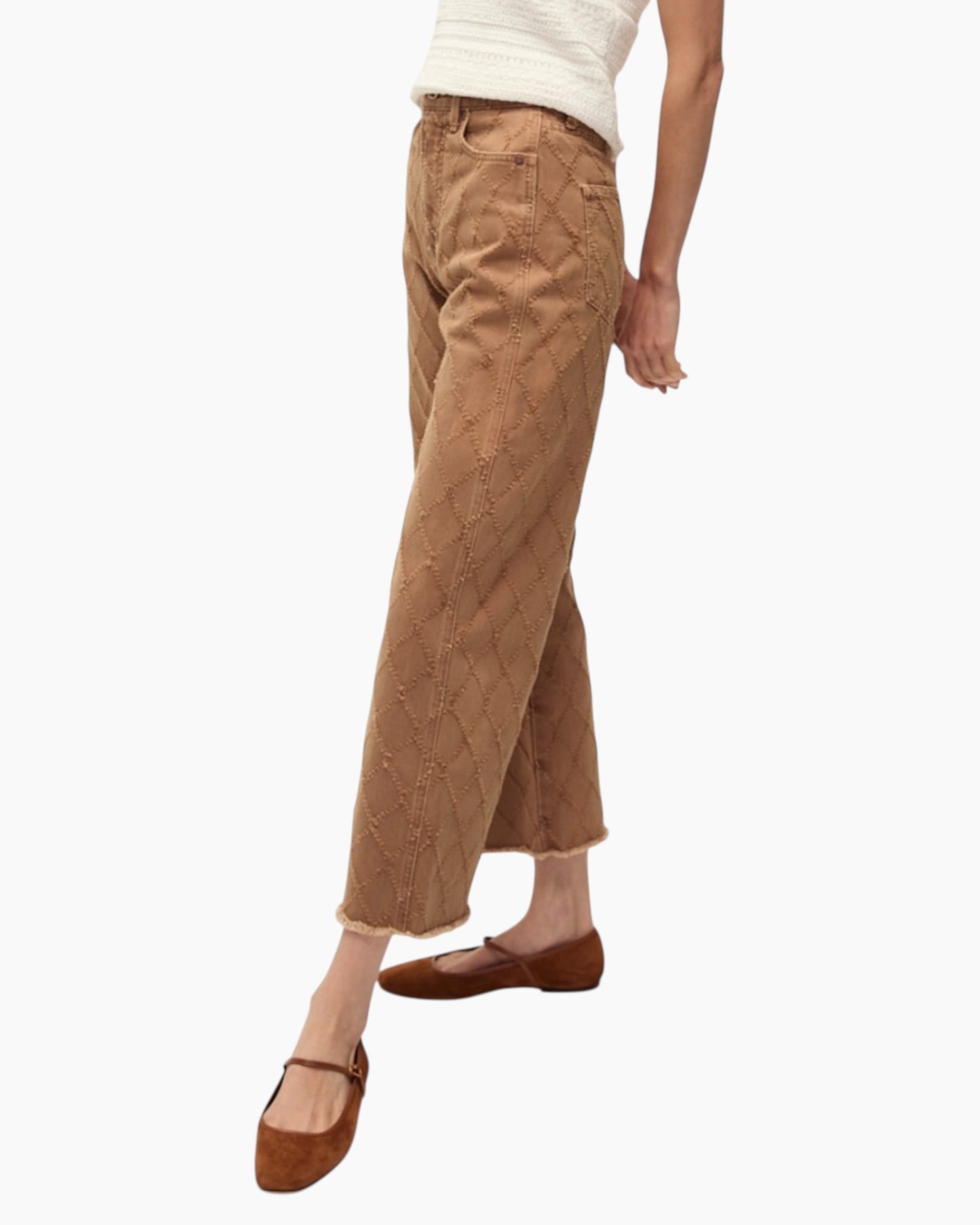 Veronica Beard Taylor High-Rise Cropped Jean
