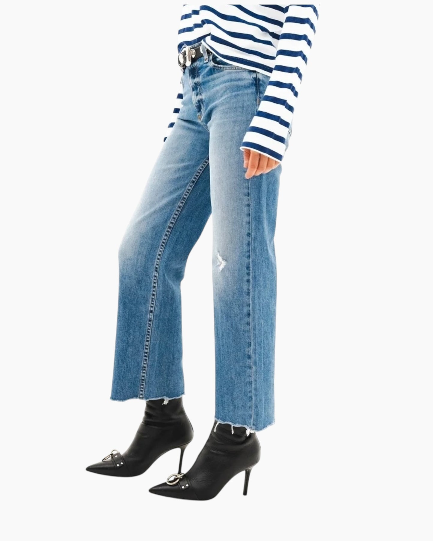 Askk NY Cropped Wide Leg Jean