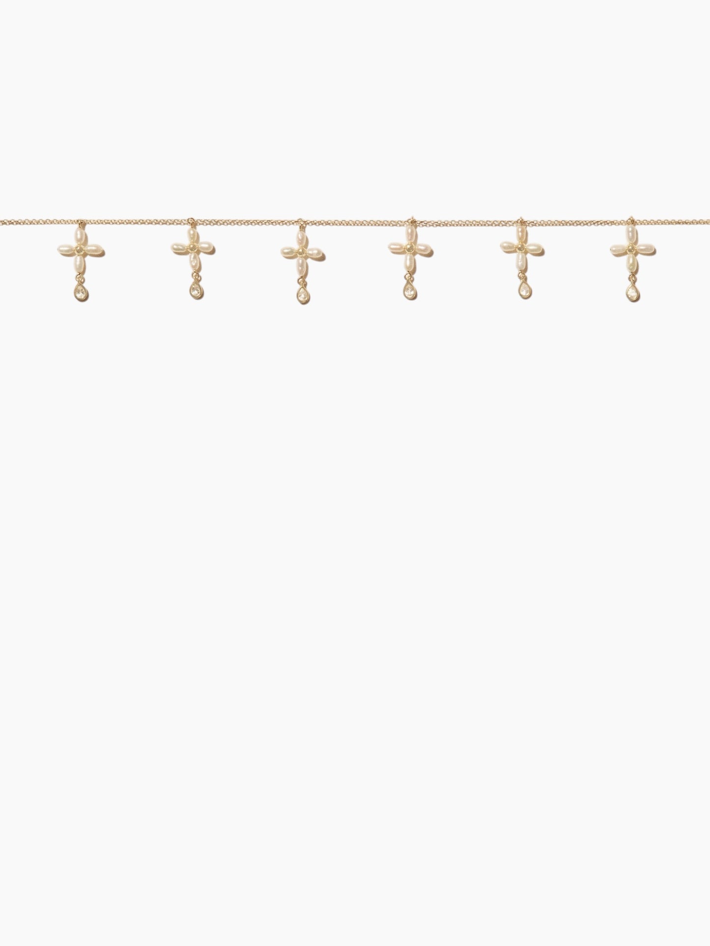 Pascale Monvoisin Palerme Pearl Cross Necklace