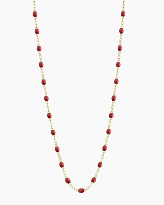 Classic Gigi Necklace Bordeaux 16.5"