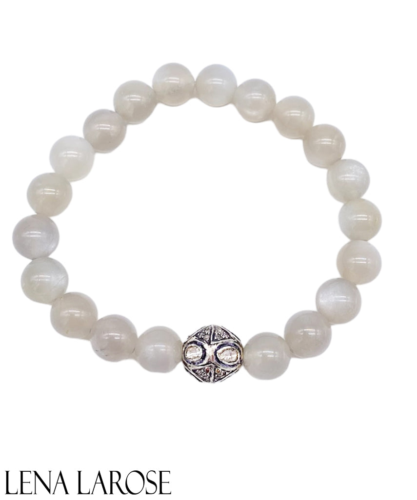 Sample Sale Grey Moonstone Bracelet