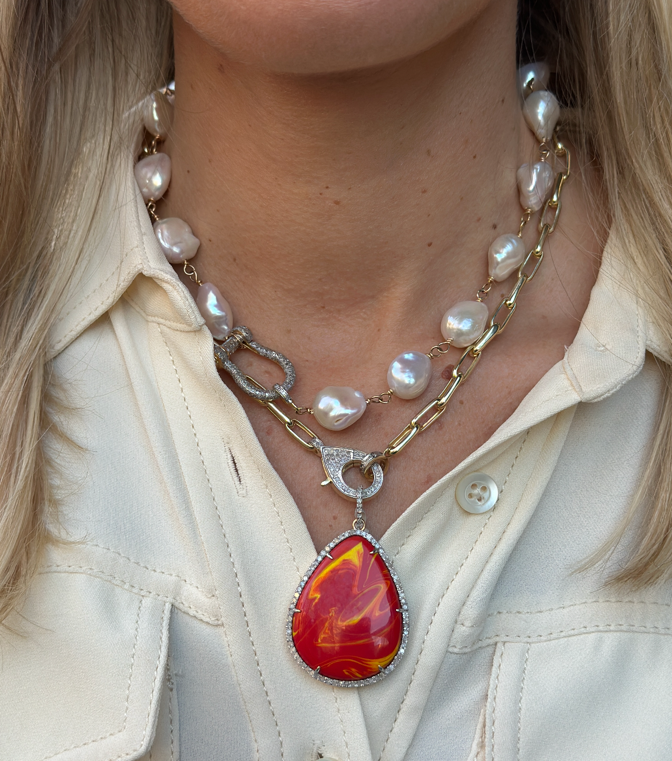 TRUNKSHOW The Woods Fine Jewelry Rosarita Gold Pendant