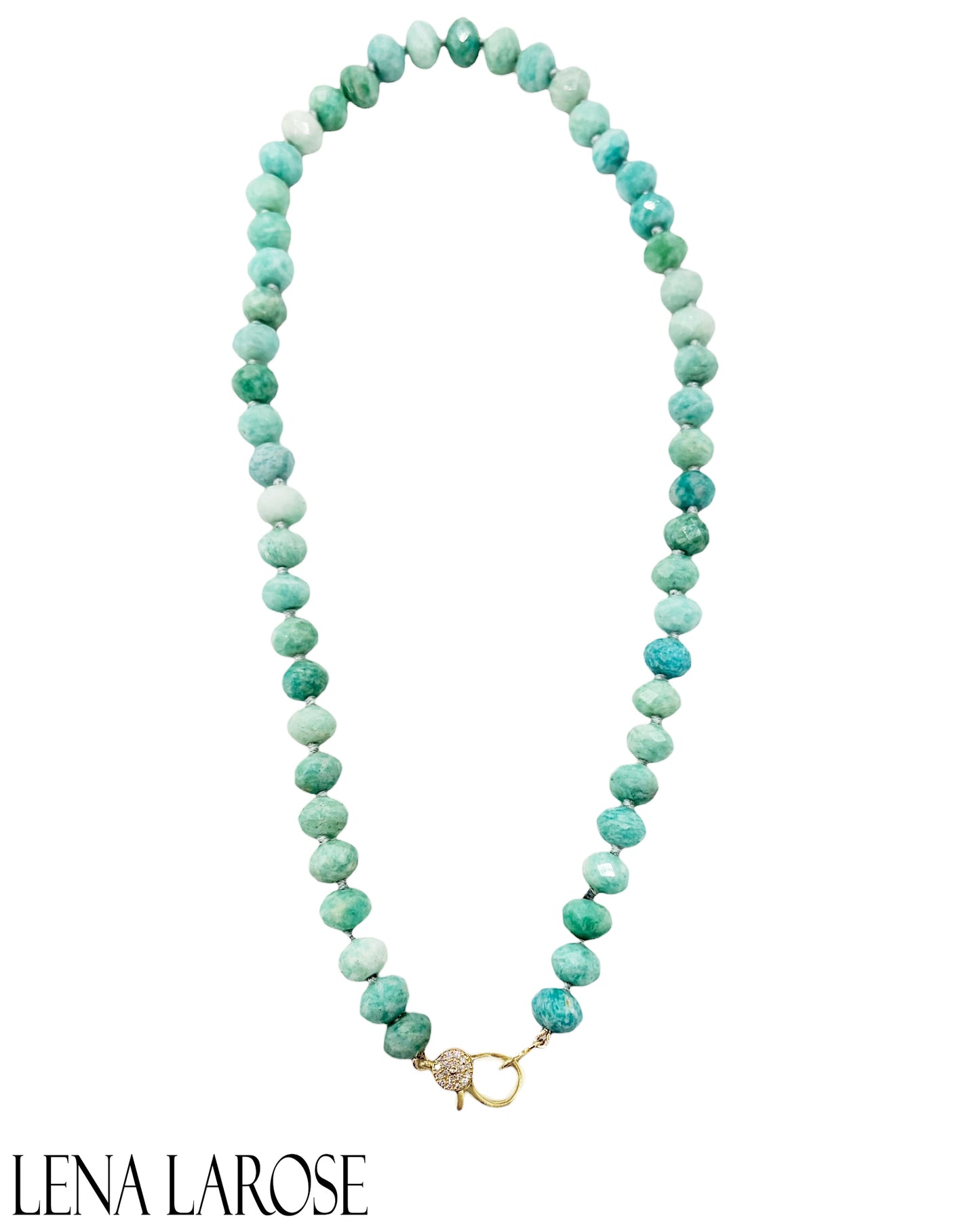 Royal Nomad Amazonite Diamond Chain