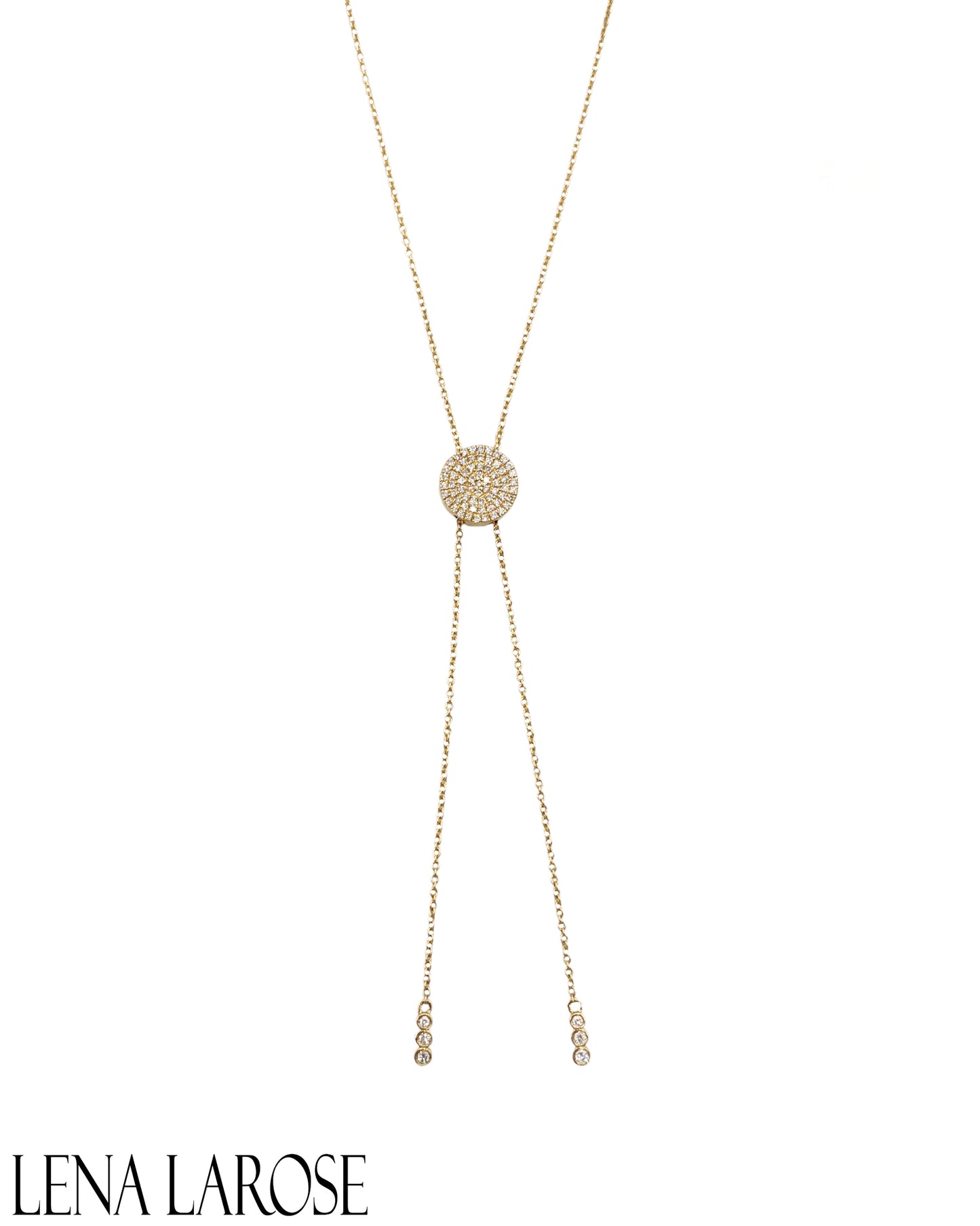 Vintage La Rose 14K Lasso Necklace
