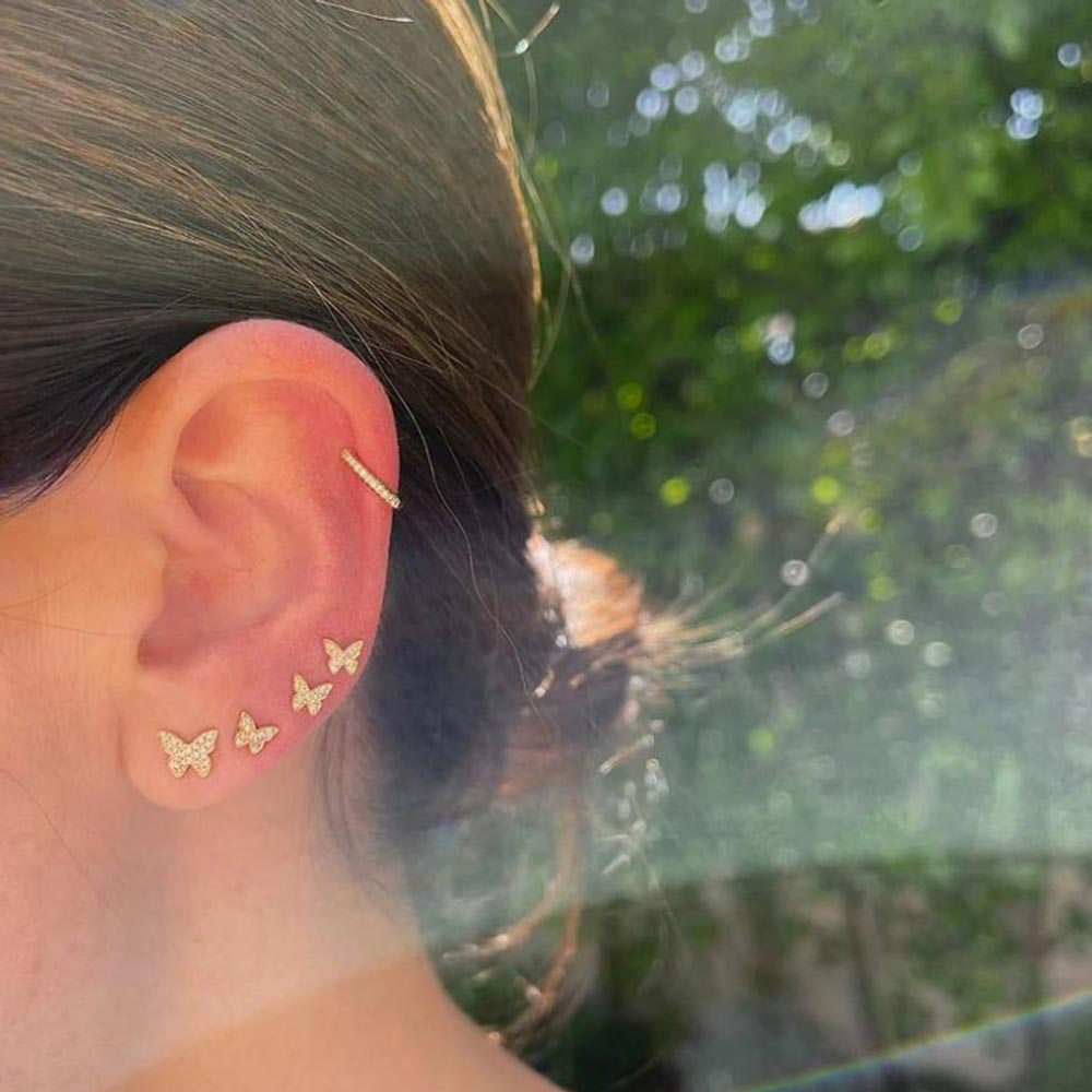 EF Collection Baby Butterfly Studs