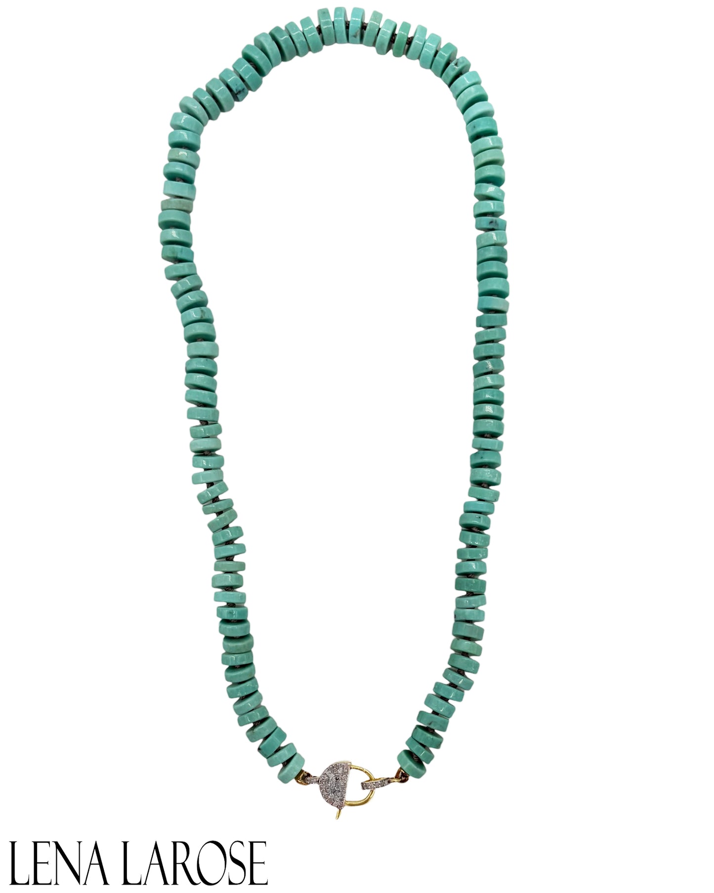 The Woods Campitos Turquoise Diamond Chain 17.5"